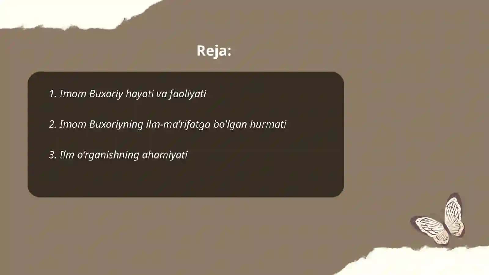 Imom Buxoriy ilm- ma’rifat haqidagi axloqiy qarashlari 2