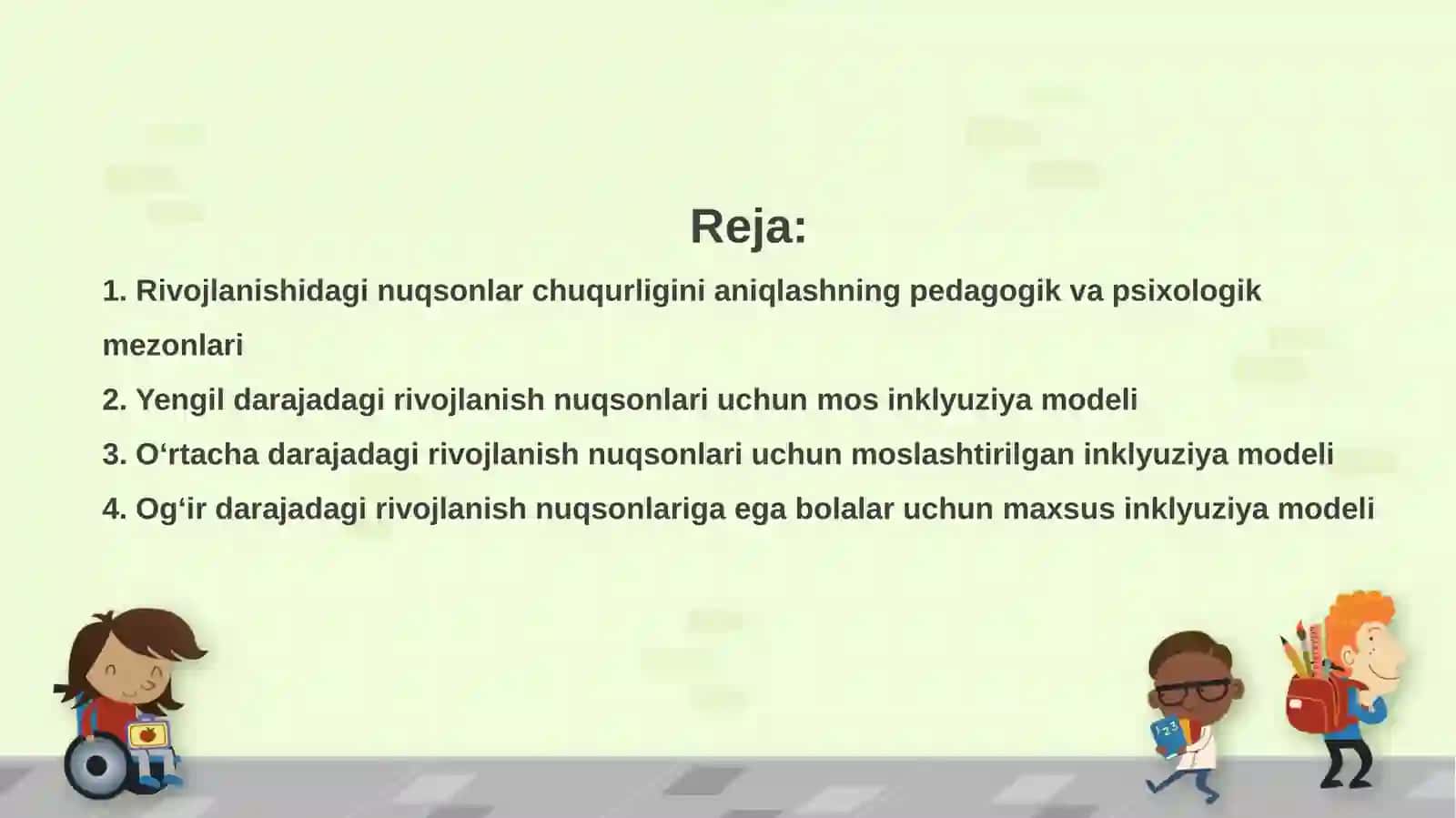Rivojlanishidagi nuqsonlar chuqurigi 2