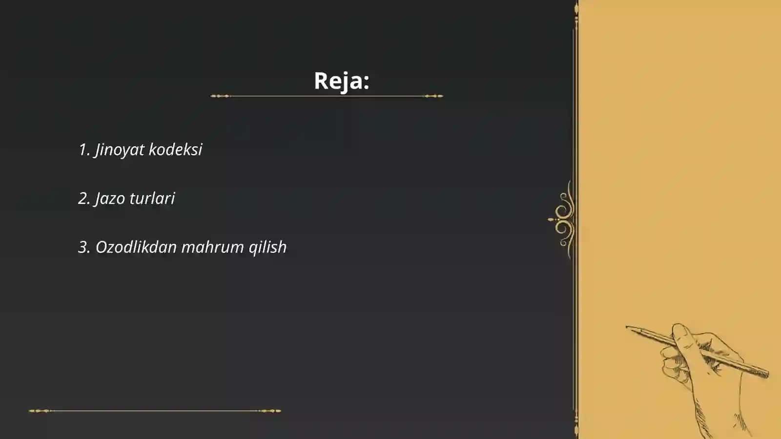 Jinoyatda jazo tizimi 2
