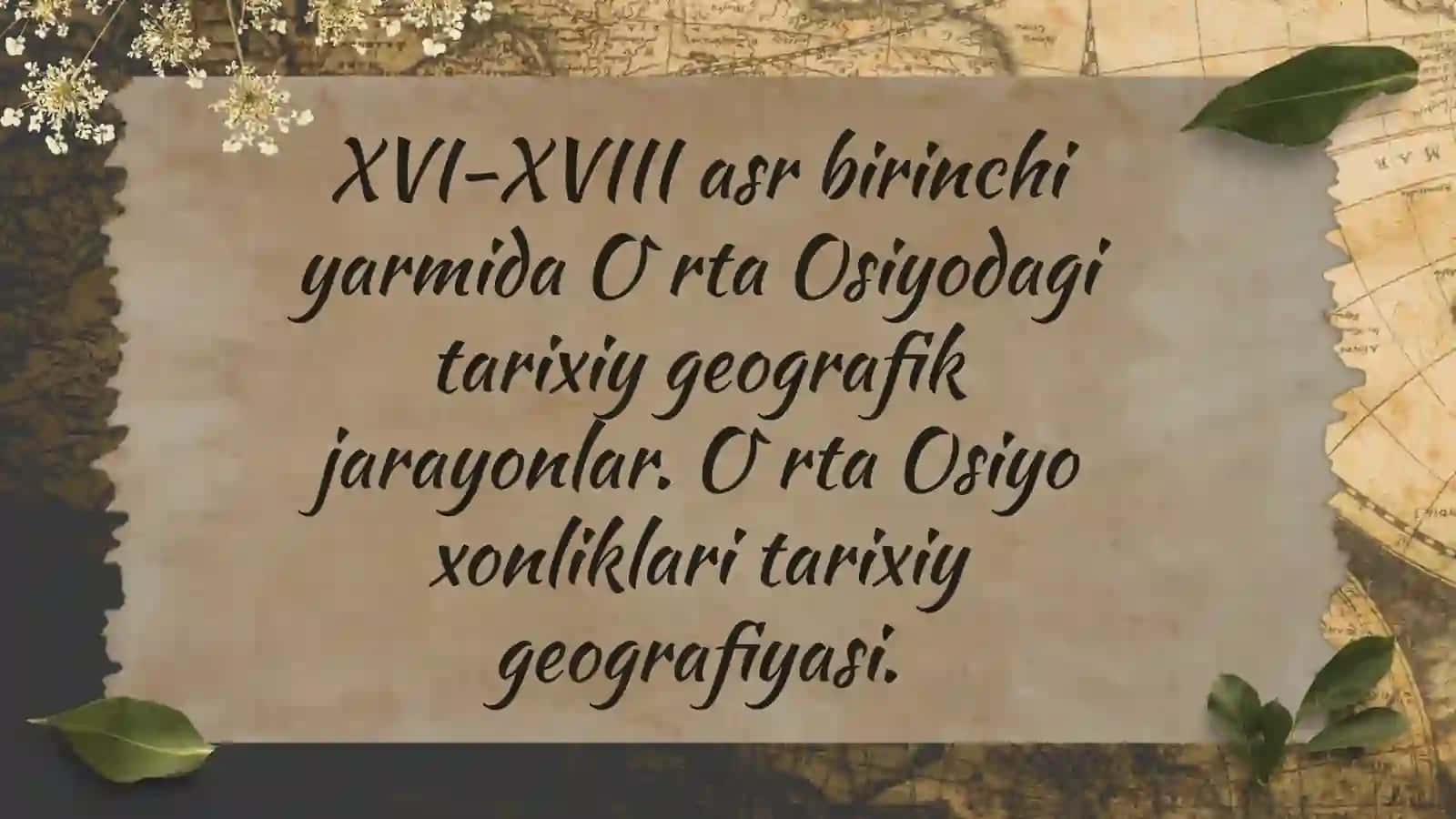Tarixiy geografiya 2