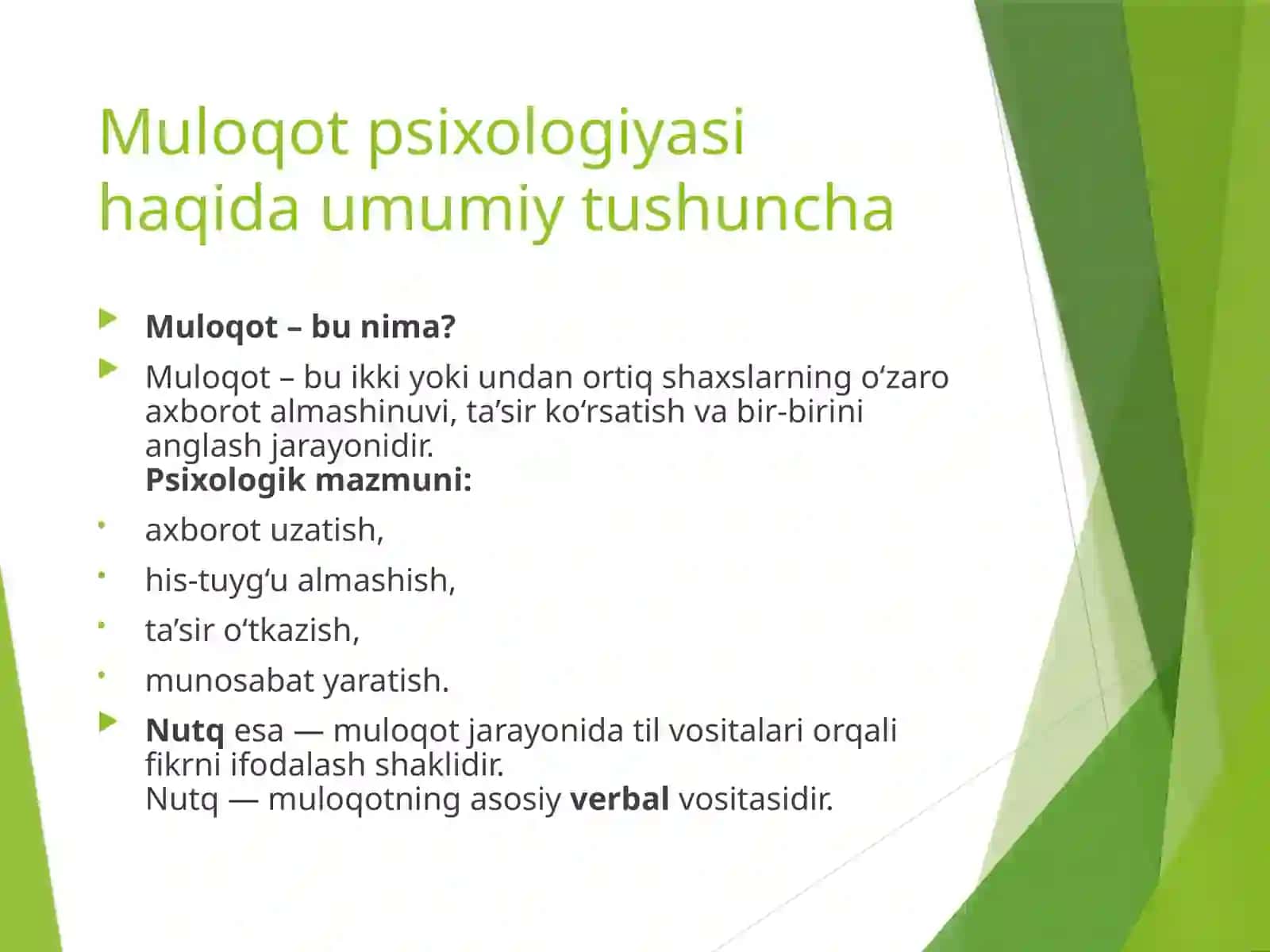 Muloqot psixologiyasi 2