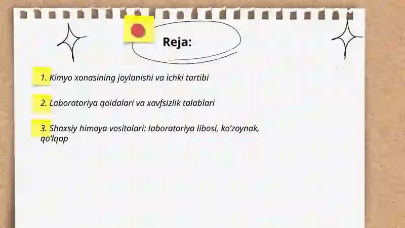 Kimyo xonasi (Maktab kimyo xonasi bilan tanishish) 2