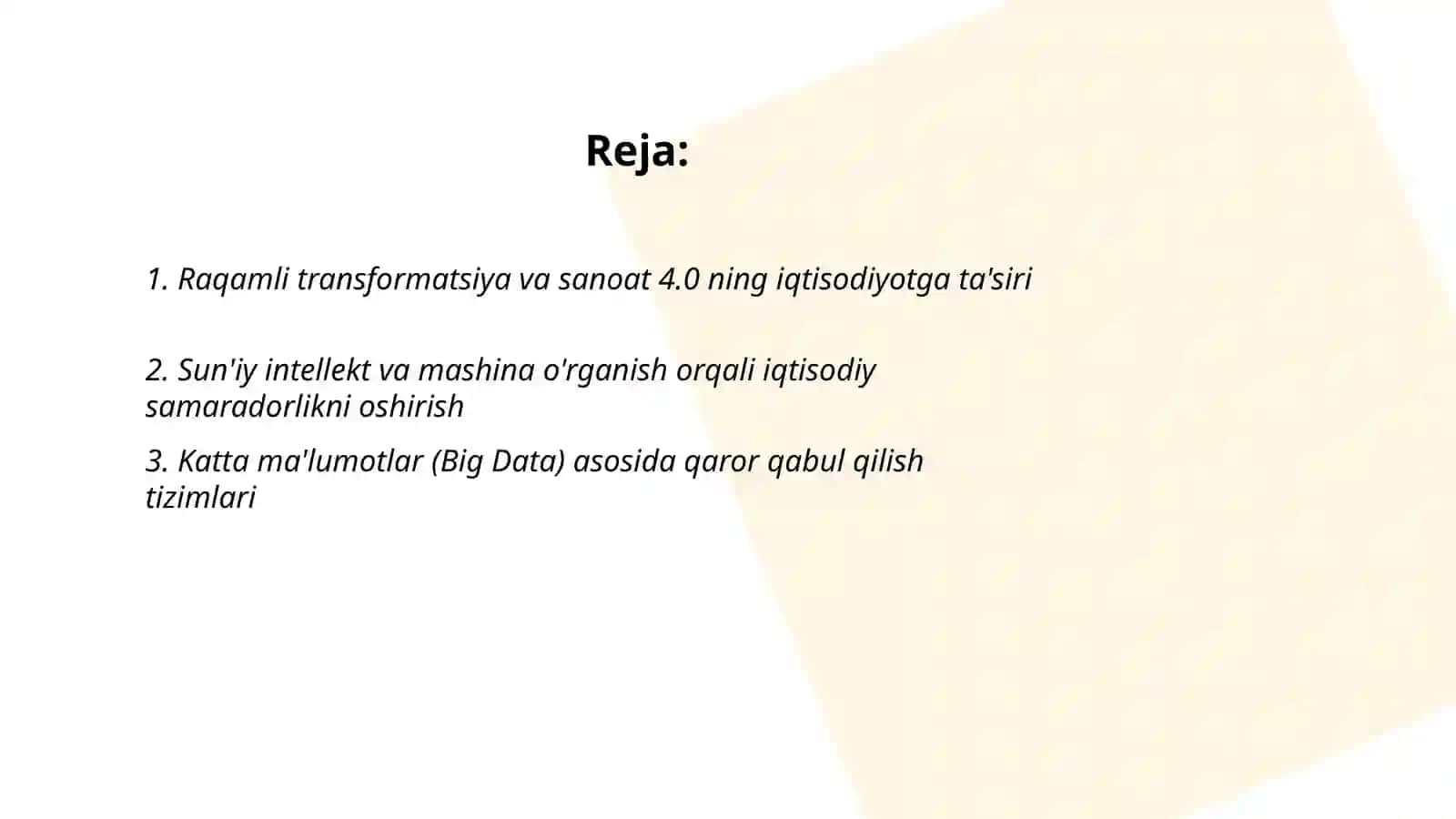 İqtisodiyotda innovatsion texnologiyalardan samarali foydalanish 2