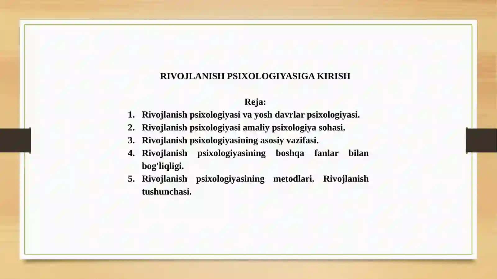 Rivojlanish Psixologiyasiga Kirish 2