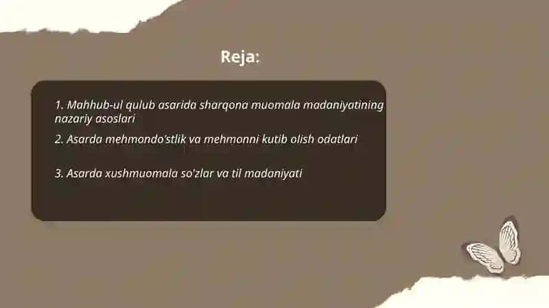 Mahhub-ul qulub asarida sharqona muomala madaniyati 2
