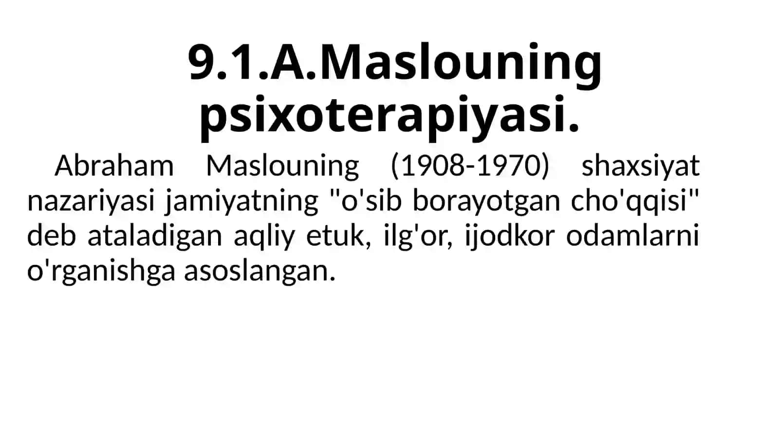 Gumanistik psixologiya 2