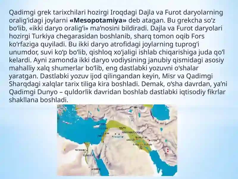 Qadimiy dinlarning iqtisodiy jihatlari 2