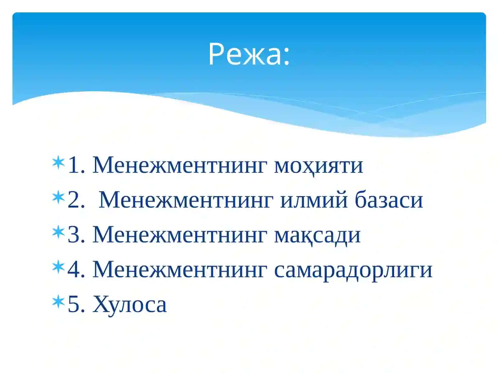 Менежмент тизими 2