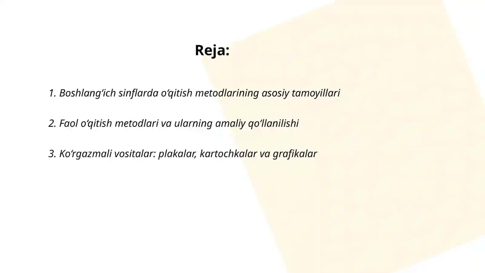 Boshlangich sinflarda talim metodlari va vositalari 2