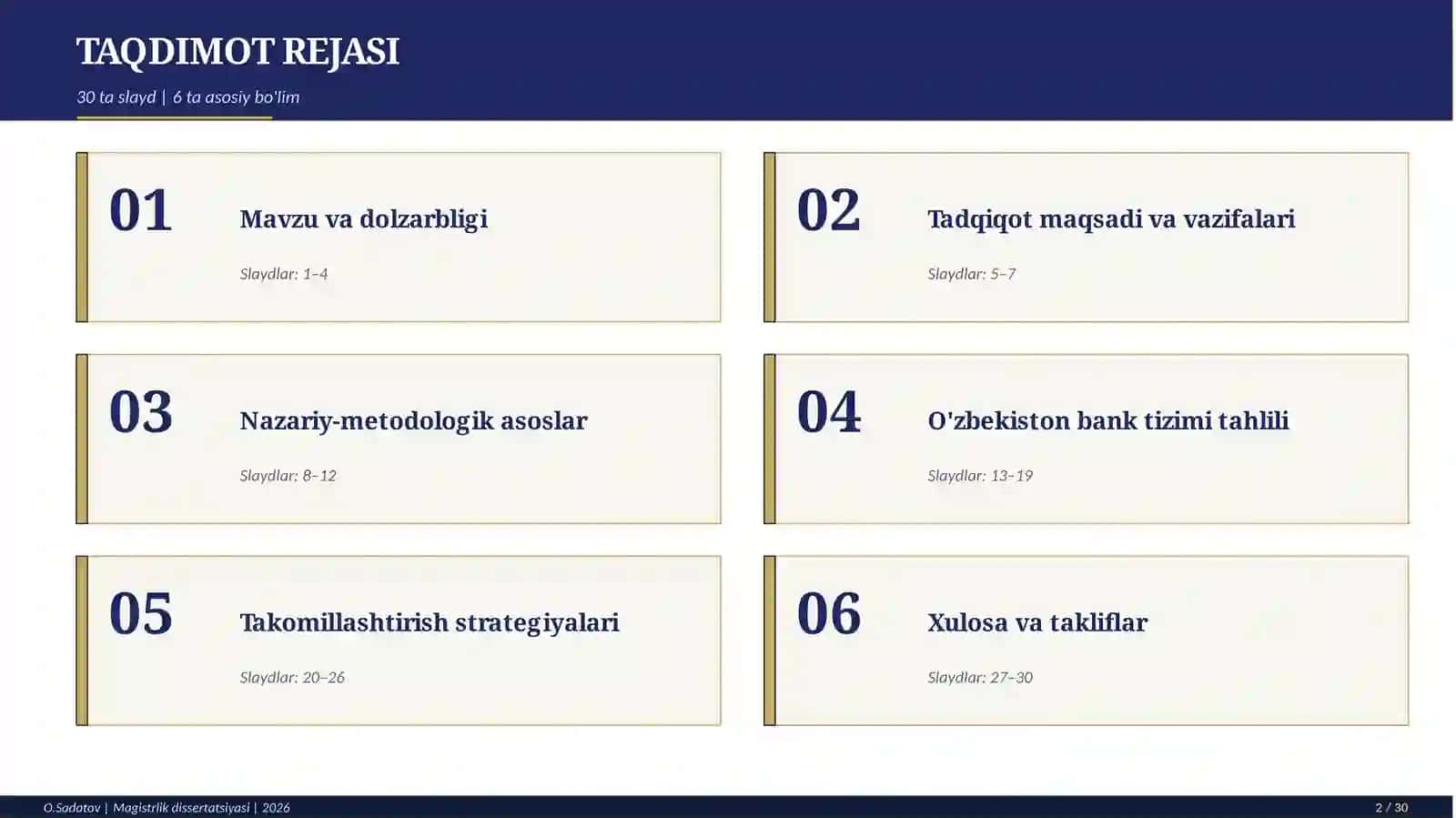 MAGISTRLIK DISSERTATSIYASI HIMOYASI 2