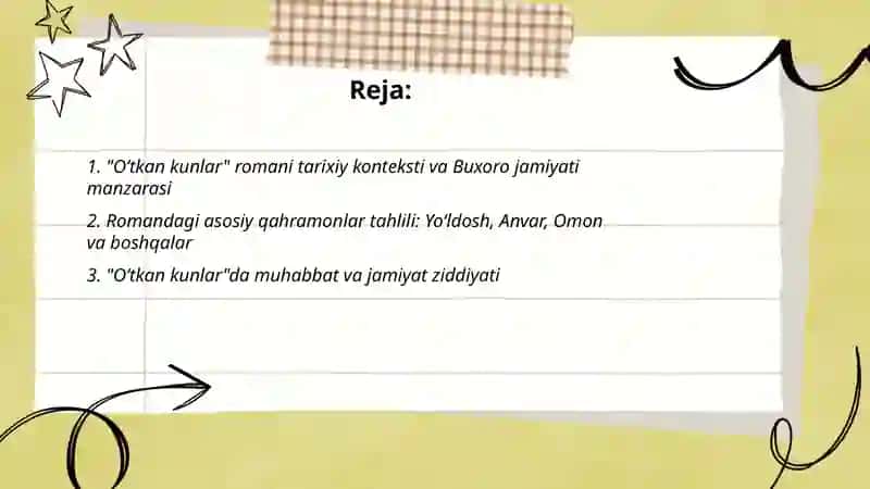 O‘tkan kunlar 2