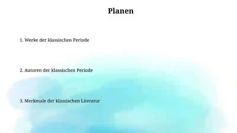 Klassik Literaturepoche: Merkmale, Autoren & Werke 2