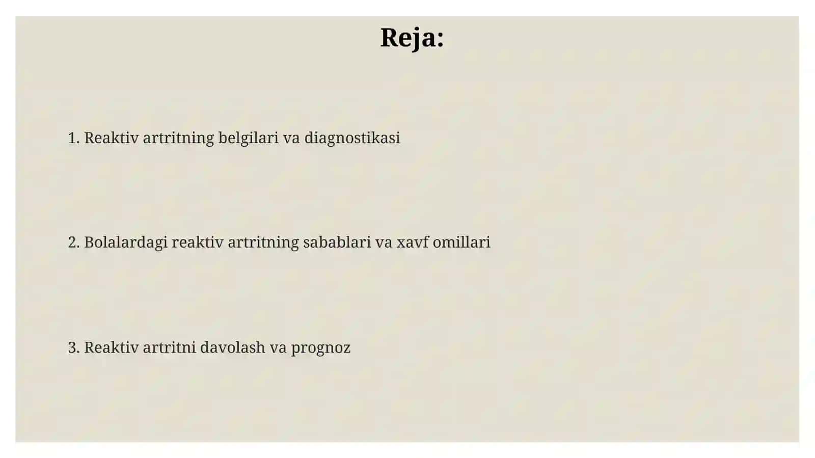 Bolalarda reaktiv artritlar 2