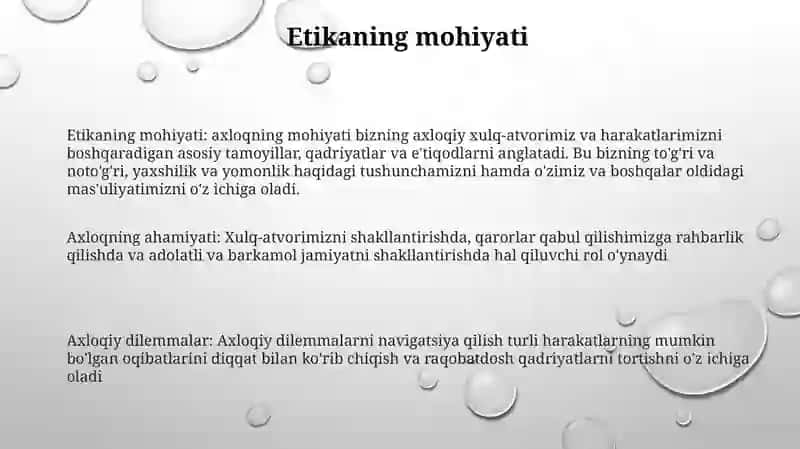 Etikaning Mohiyati Va Ahamiyati 2