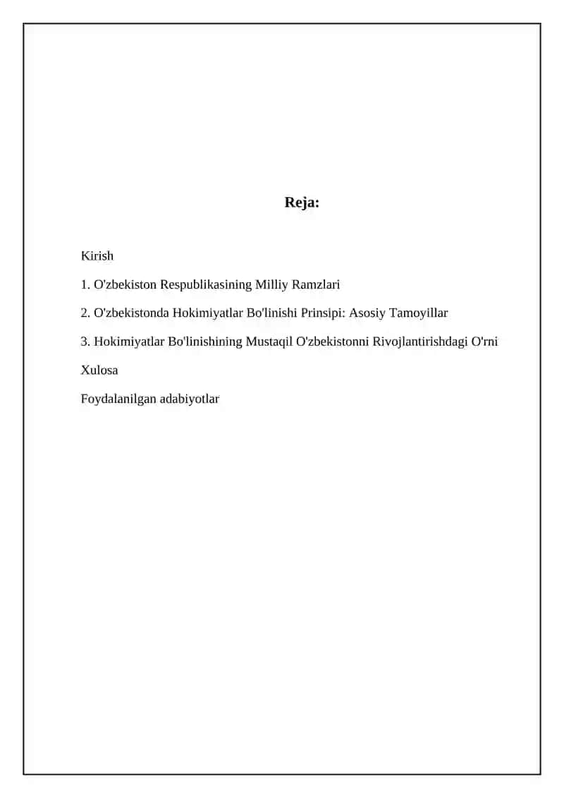 O'zbekiston Respublikasining Milliy Ramzlari 2