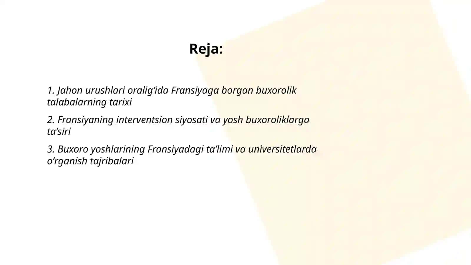 Jahon urushlari oraligi Fransiya va yosh buxoroliklar 2