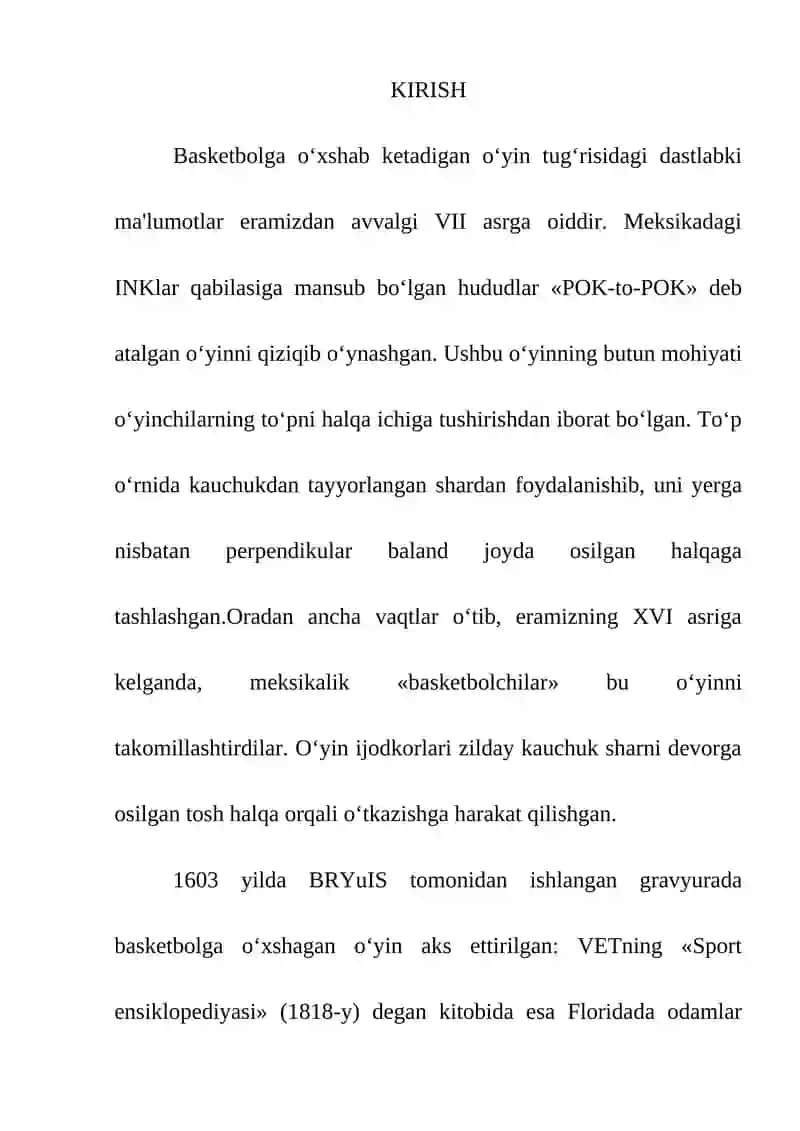 BASKETBOL MASHG'ULOTINING VOSITA VA METODLARI 2