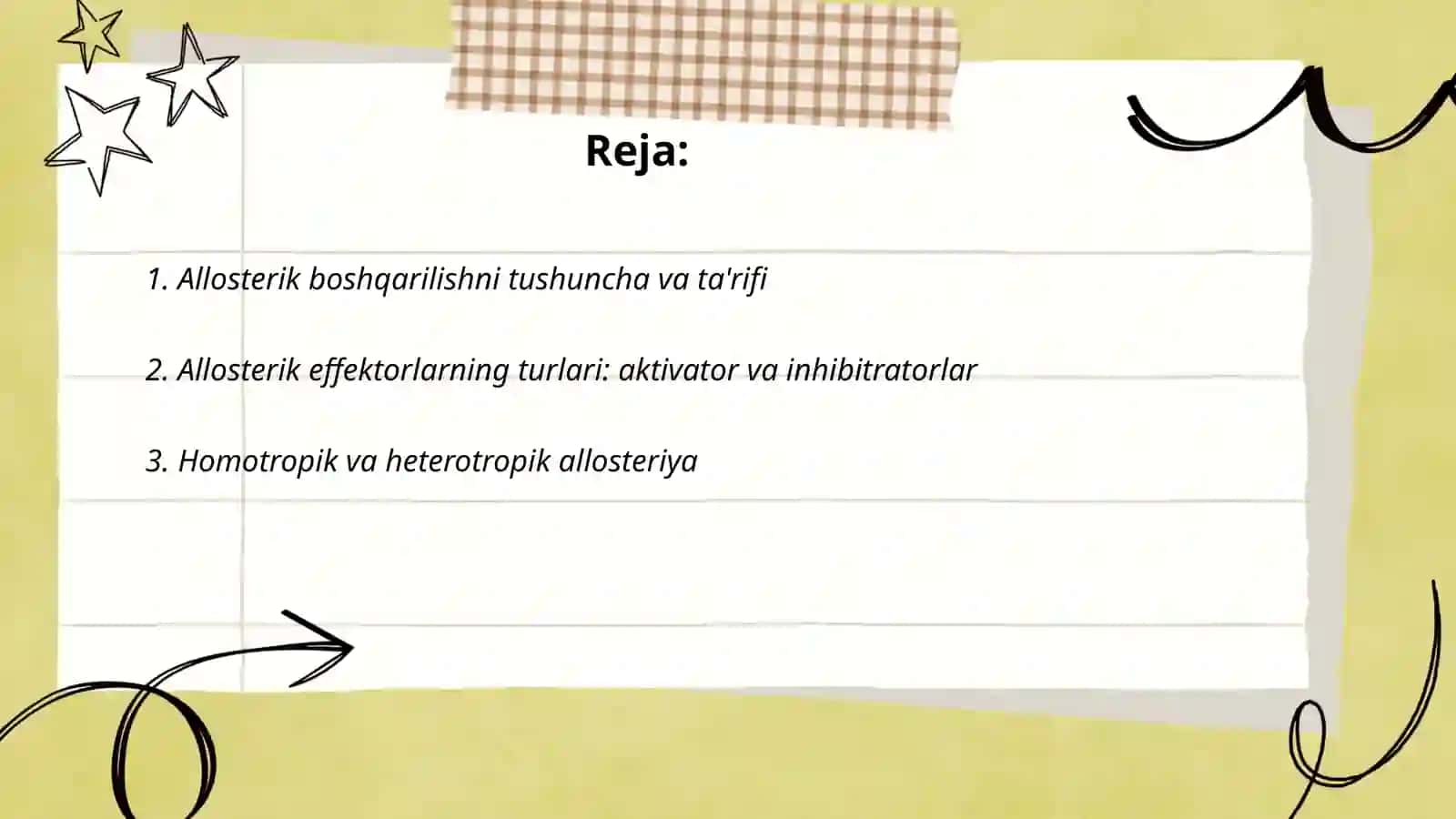 Allosterik boshqarilish 2