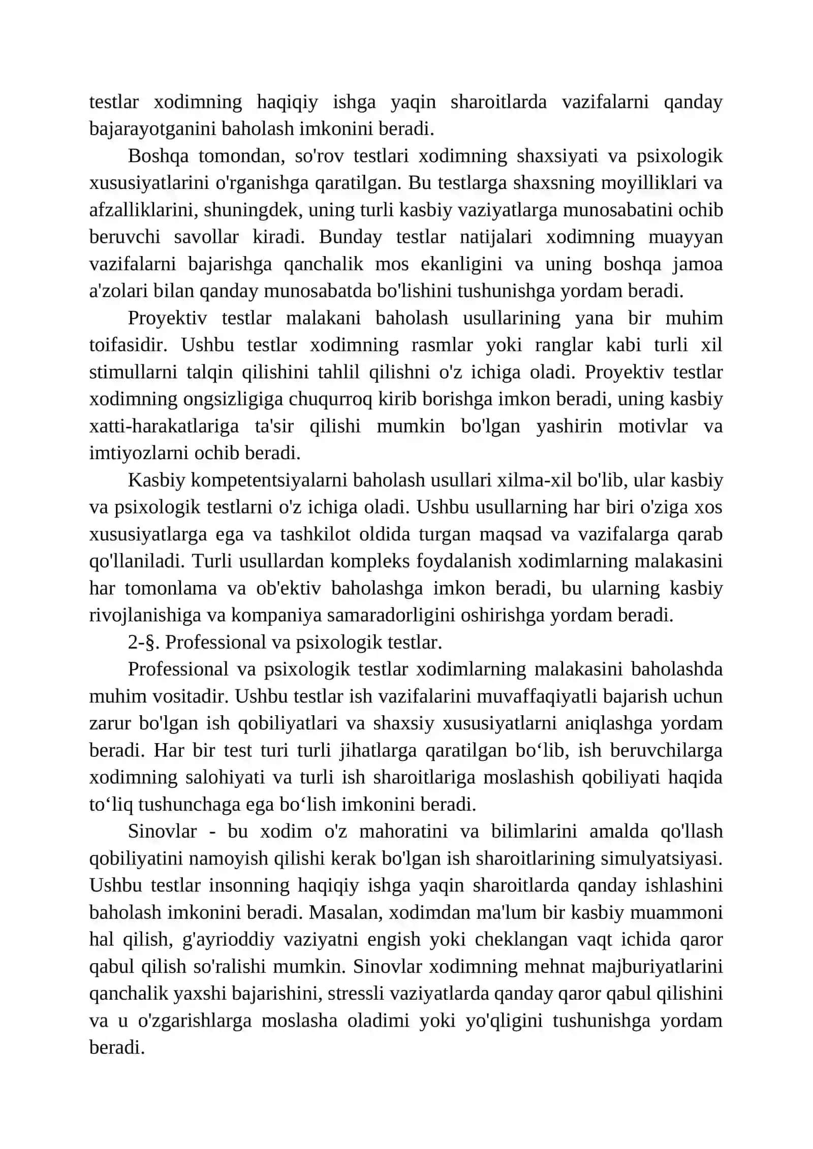 Kasbiy kompetentsiyalarni baholash usullari 2