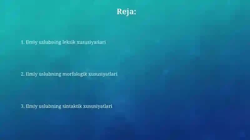 Ilmiy uslubning grammatik xususiyatlari 2