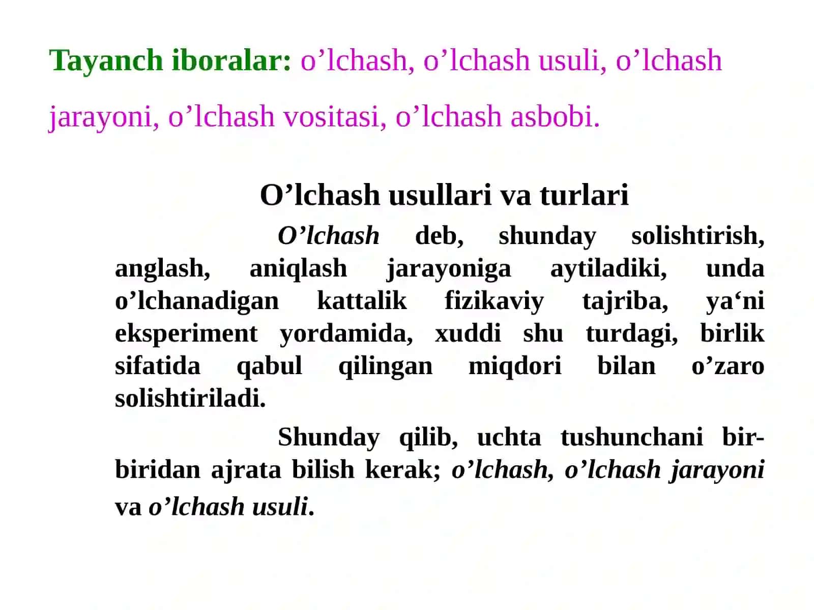 O’lchash   usullari   va   vositalari 2