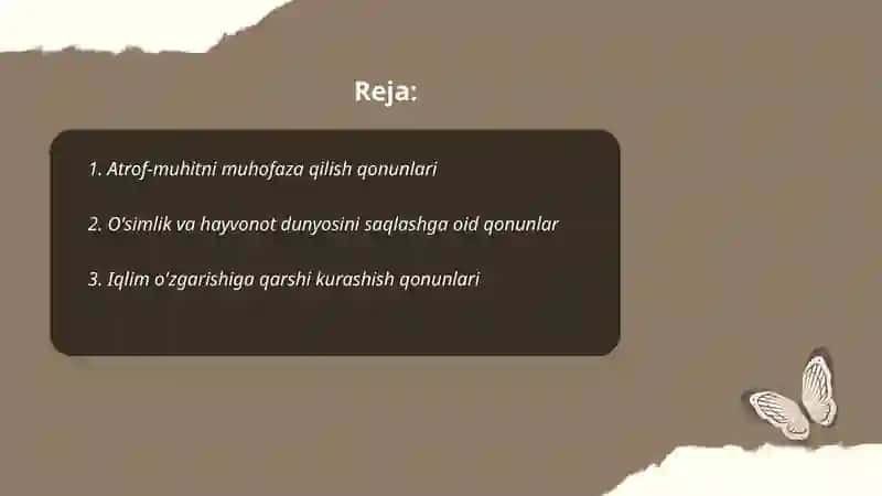 Ekologik qonunlar 2