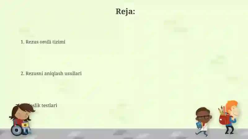 Rezus tizimi va uni aniqlash usullari 2