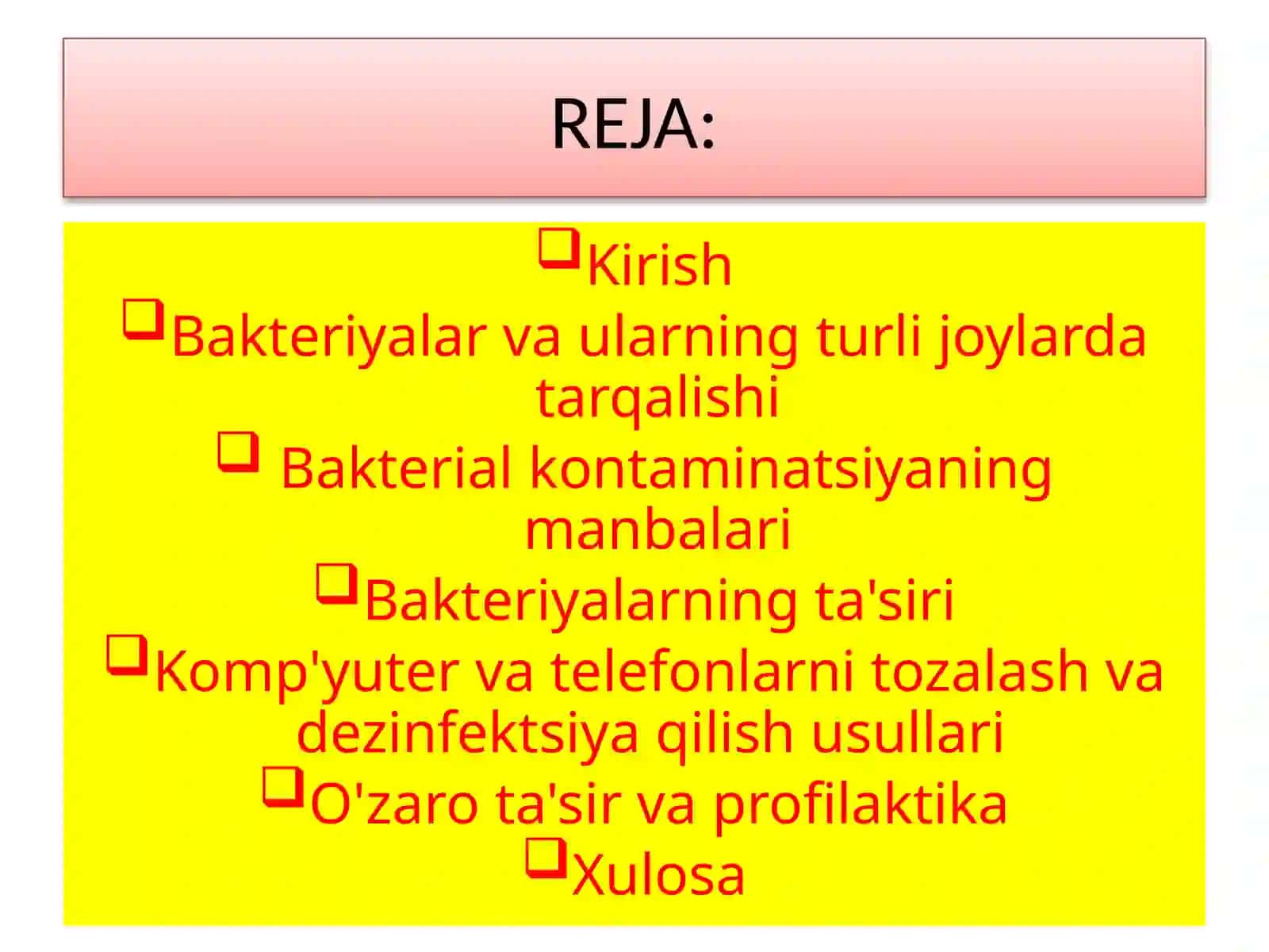 BAKTERIAL KONTAMINATSIYASI 2