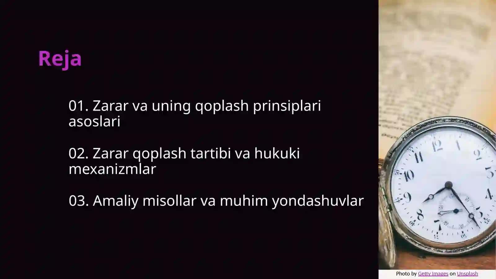 Fuqarolik huquqida zarar va uning qoplanishi 2