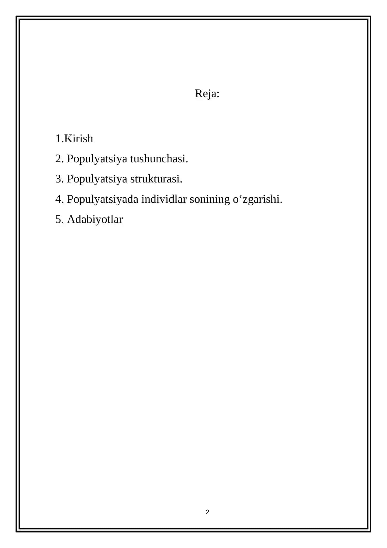 POPULYATSIYA TUSHUNCHASI 2