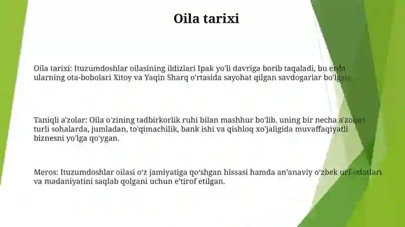 Ituzumdoshlar Oilasi 2