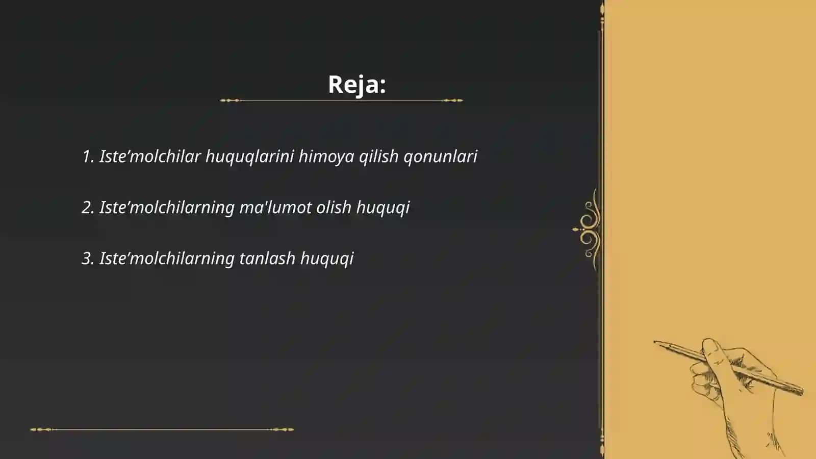 Isteʼmolchilar huquqlarining ustunligi 2