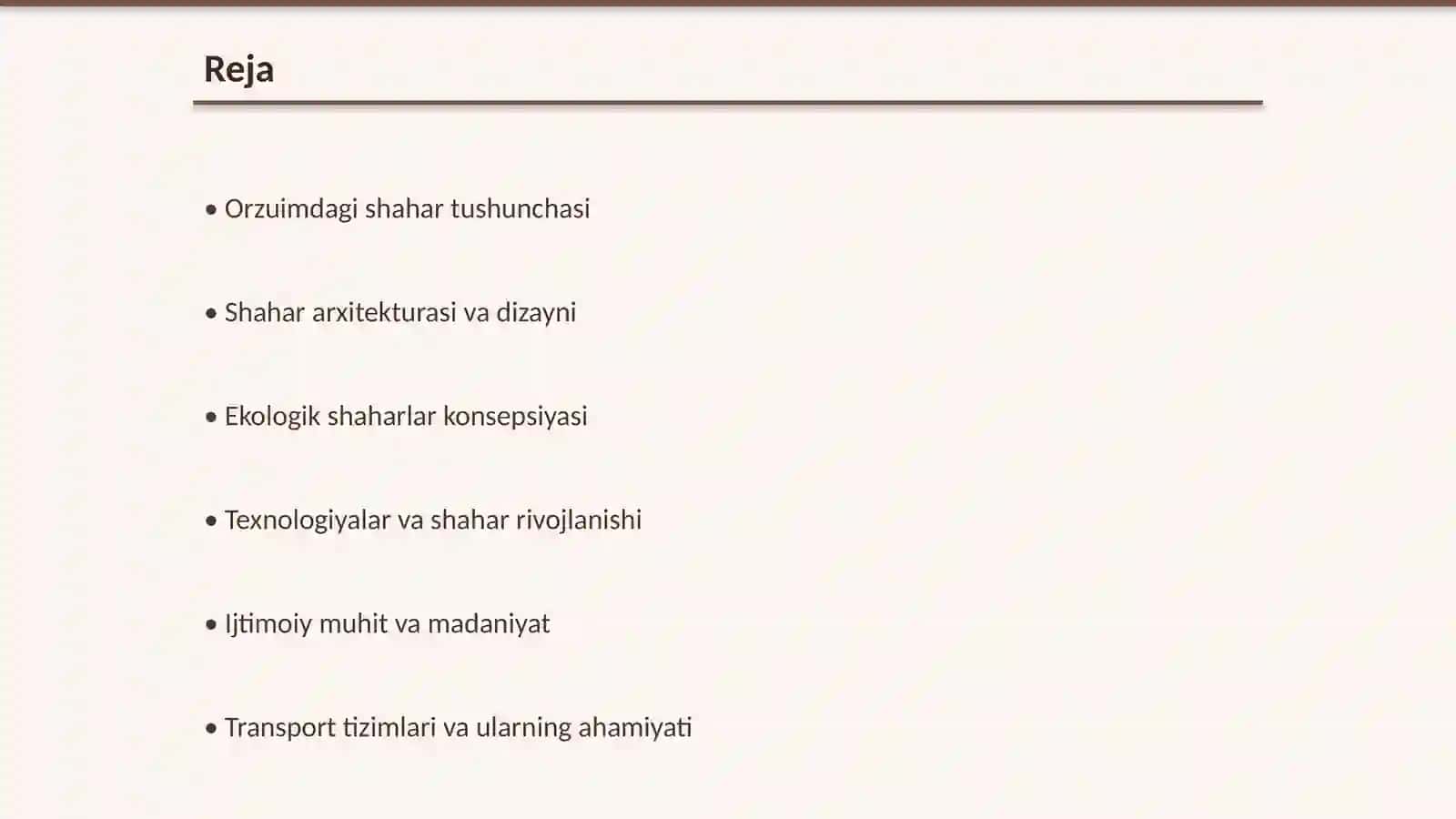 Orzuimdagi shahar mavzusida 2