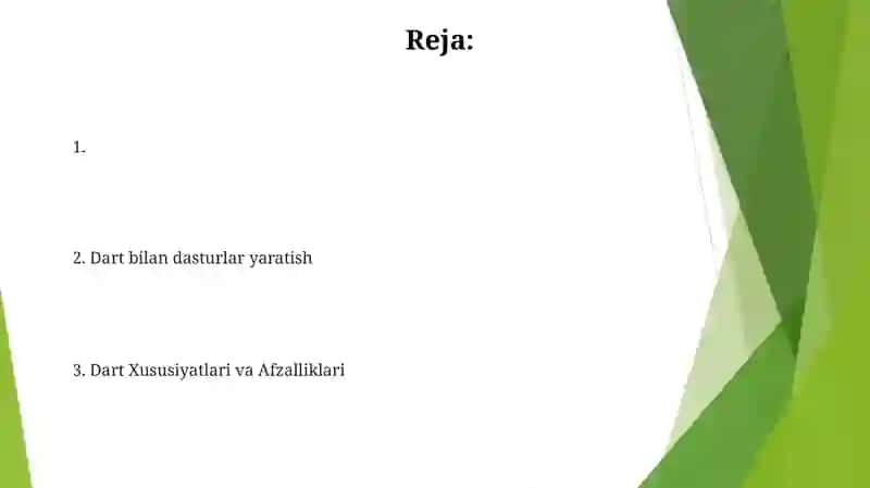 Dart dasturlash tili 2