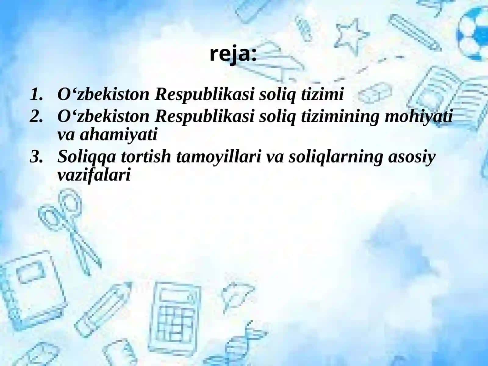 О‘zbekiston Respublikasi soliqtizimi 2