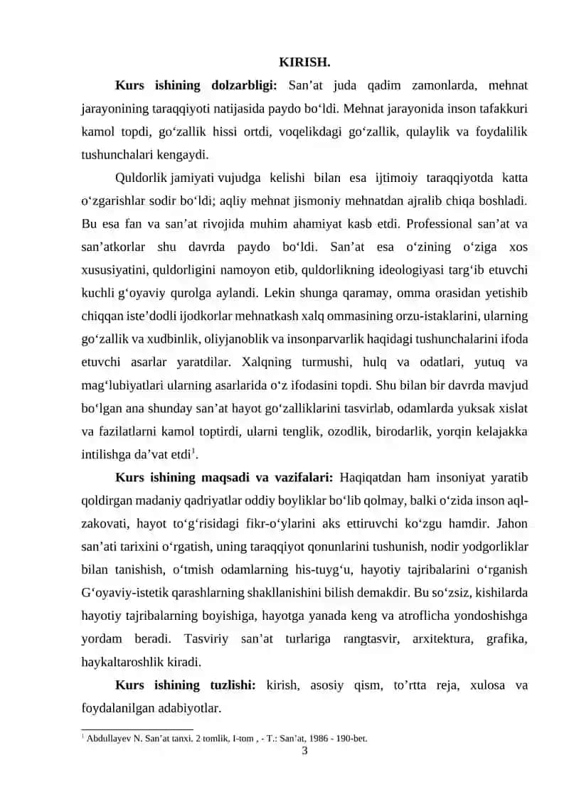 TASVIRIY SA’NAT TURLARI VA JANRLARI 2