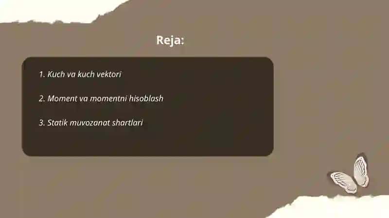 Statika elementlari 2