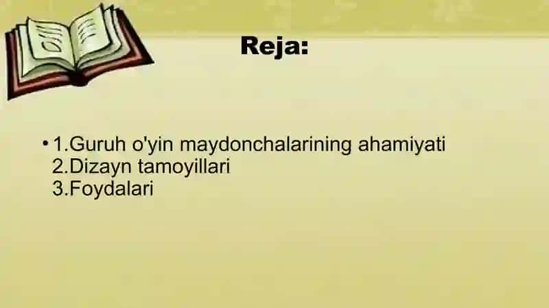 Guruh o‘yin maydonchasi 2