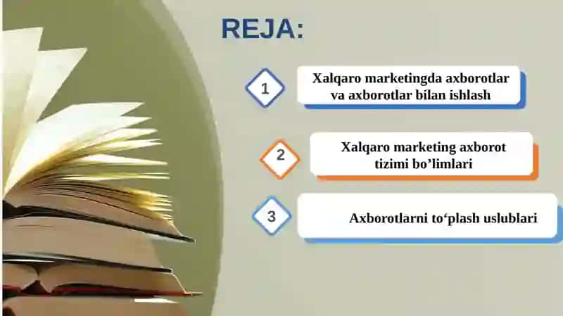 XALQAROMARKETINGNING AXBOROT TIZIMI 2
