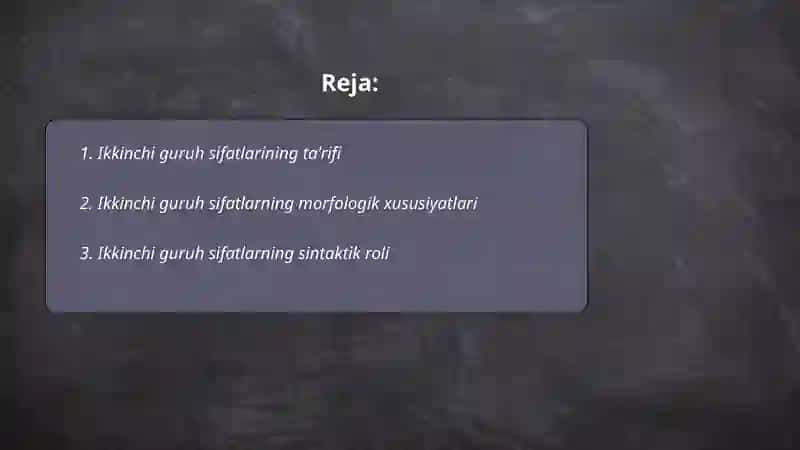 Ikkinchi guruh sifatlari 2