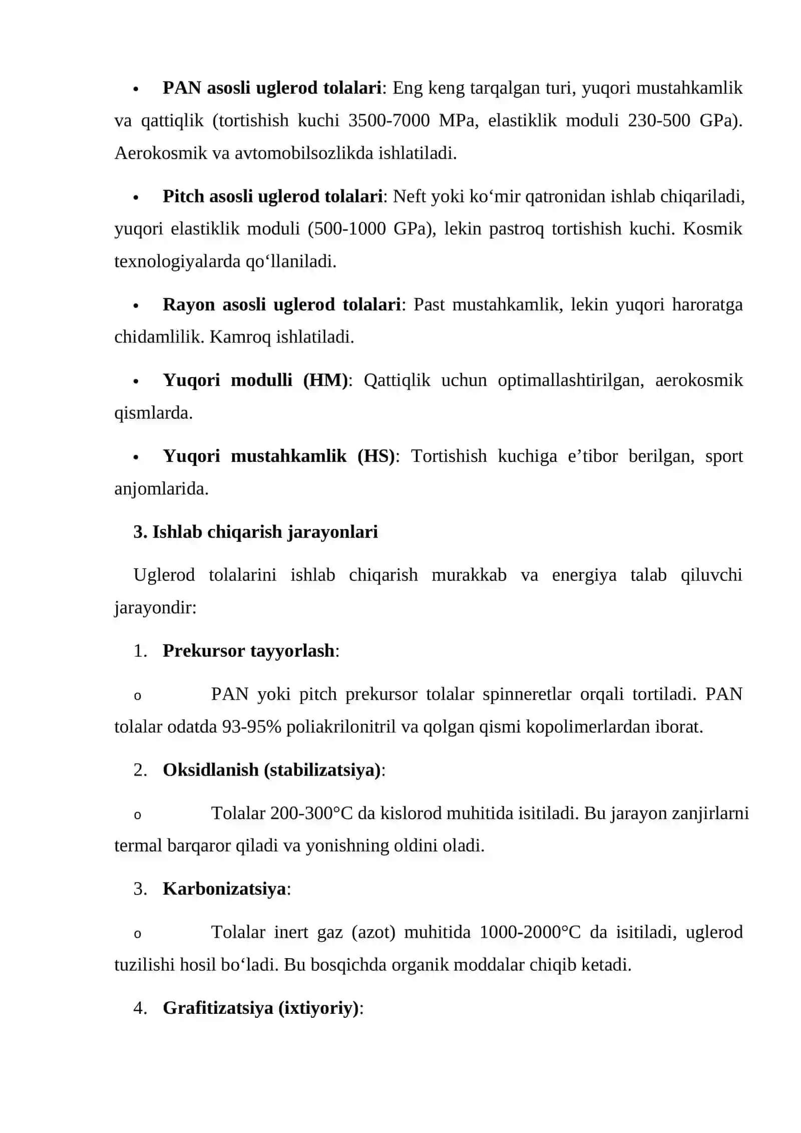 Uglerod tolalari 2
