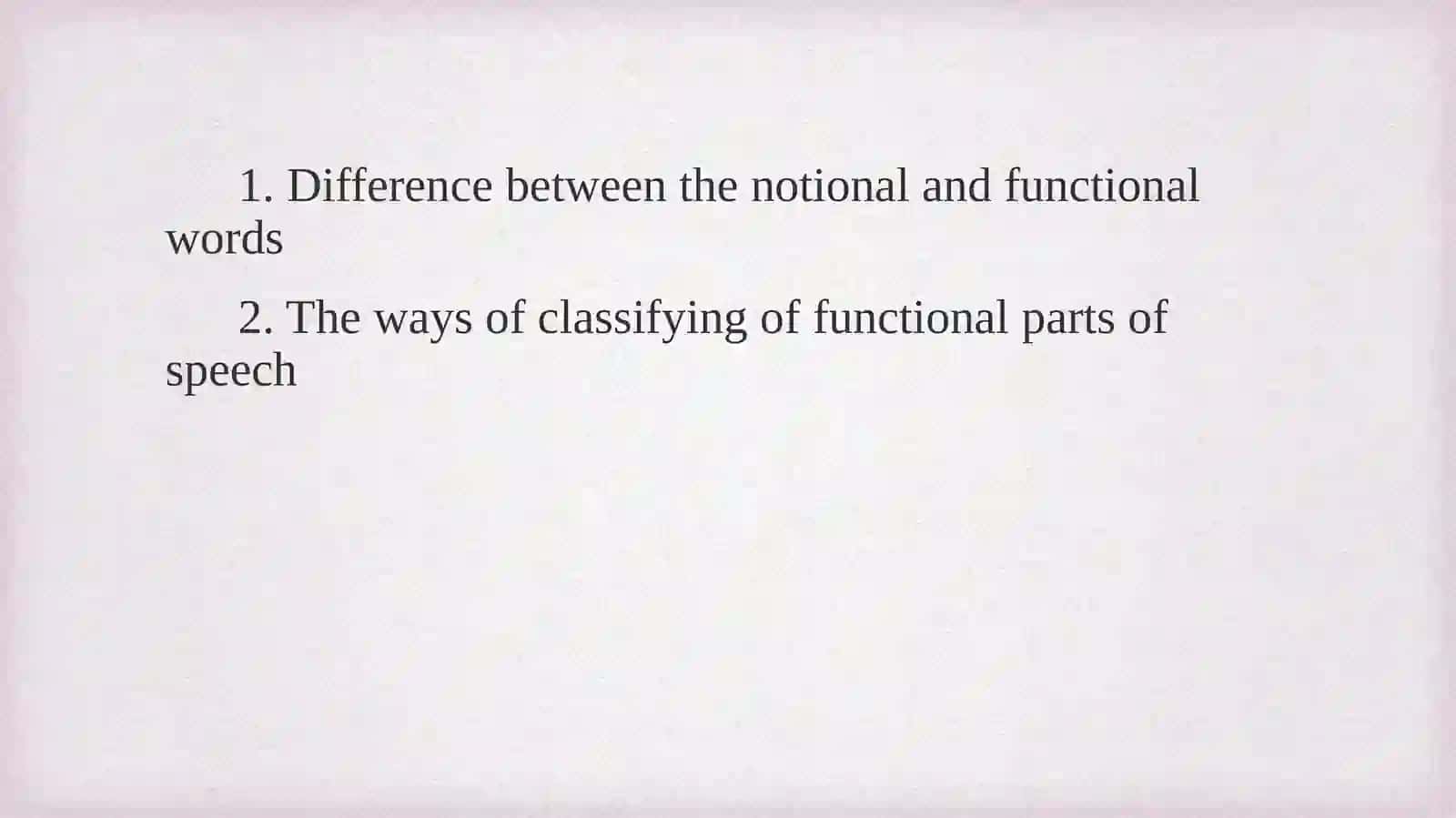 Functional parts of speech 2