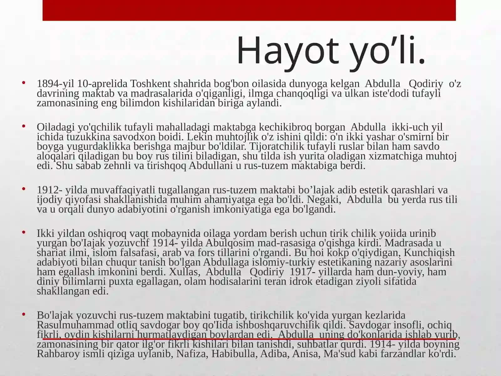 O’TKANKUNLAR 2