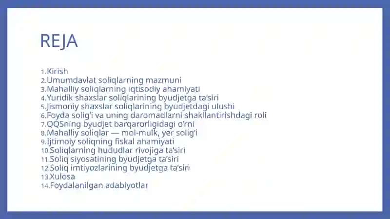 Umumdavlat soliqlarning iqtisodiy ahamiyati 2