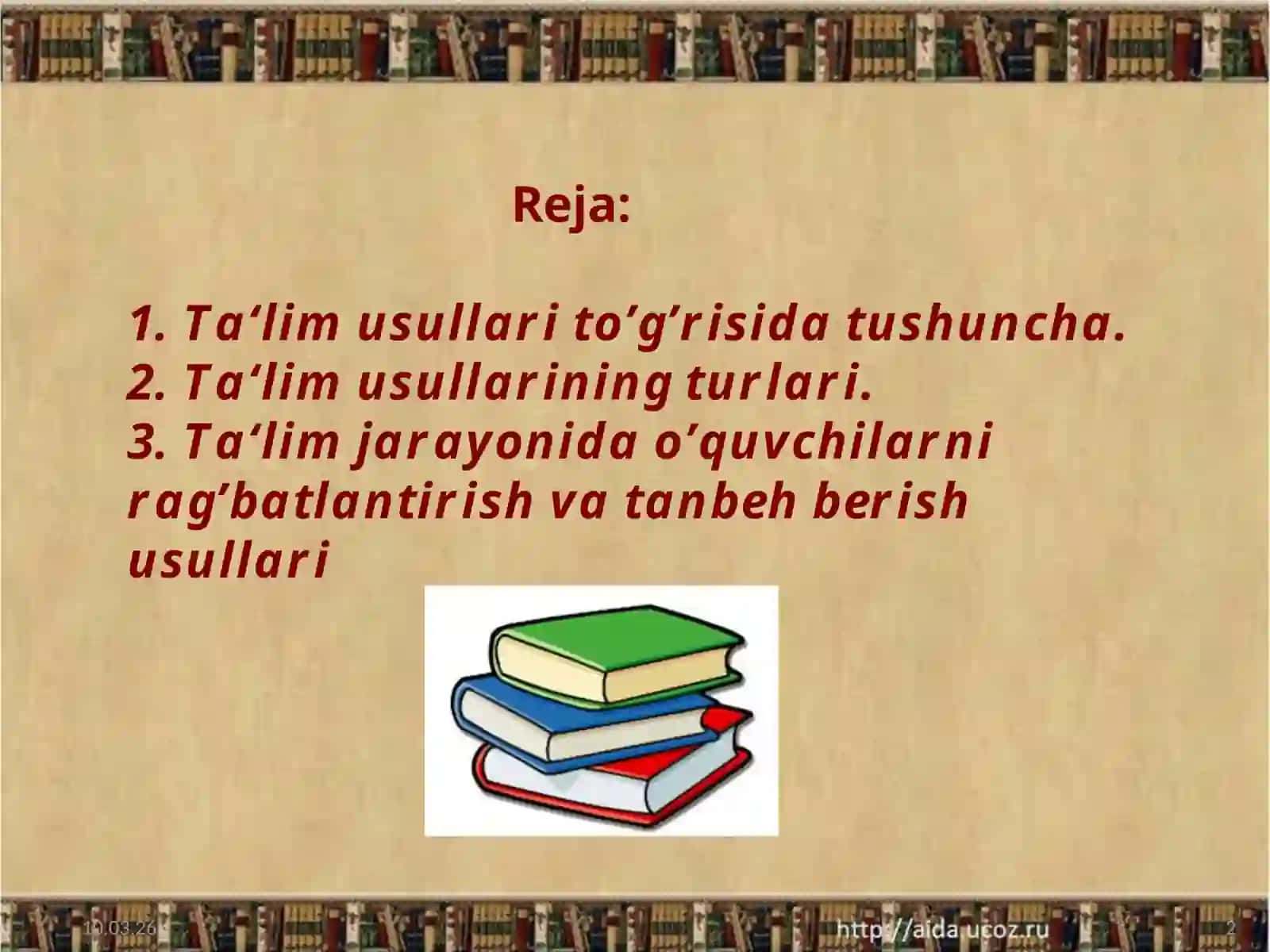 Ta‘lim usullari 2