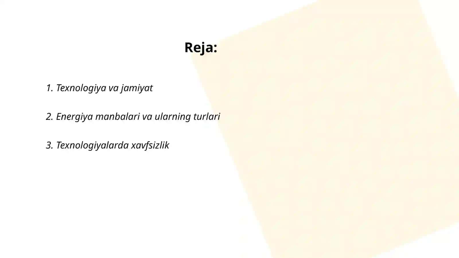 Texnologiya va jamiyat 2