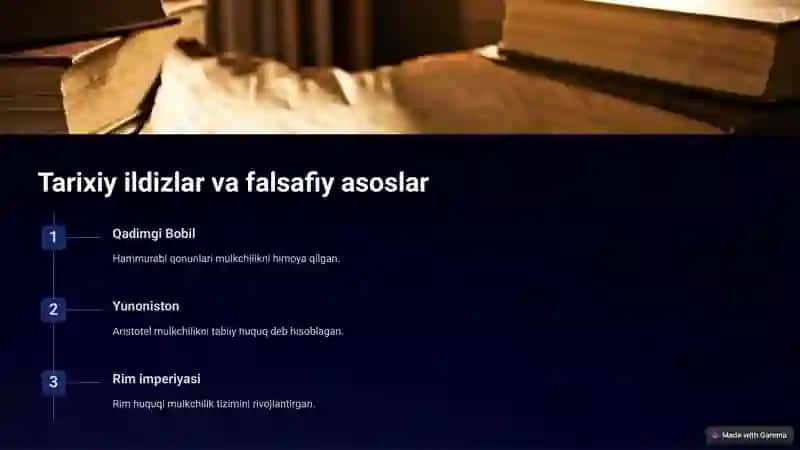 Mulkchilik va mulk huquqlari nazariyasi 2