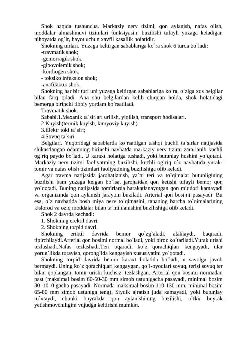 Travmatik shok 2