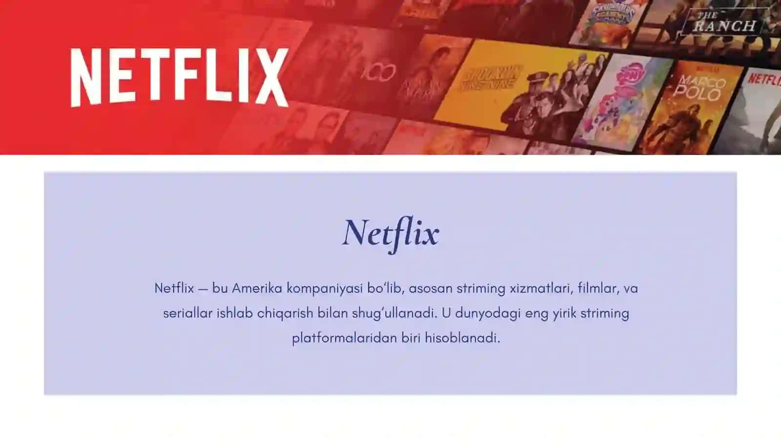 Netflix kinokompaniyasi 2