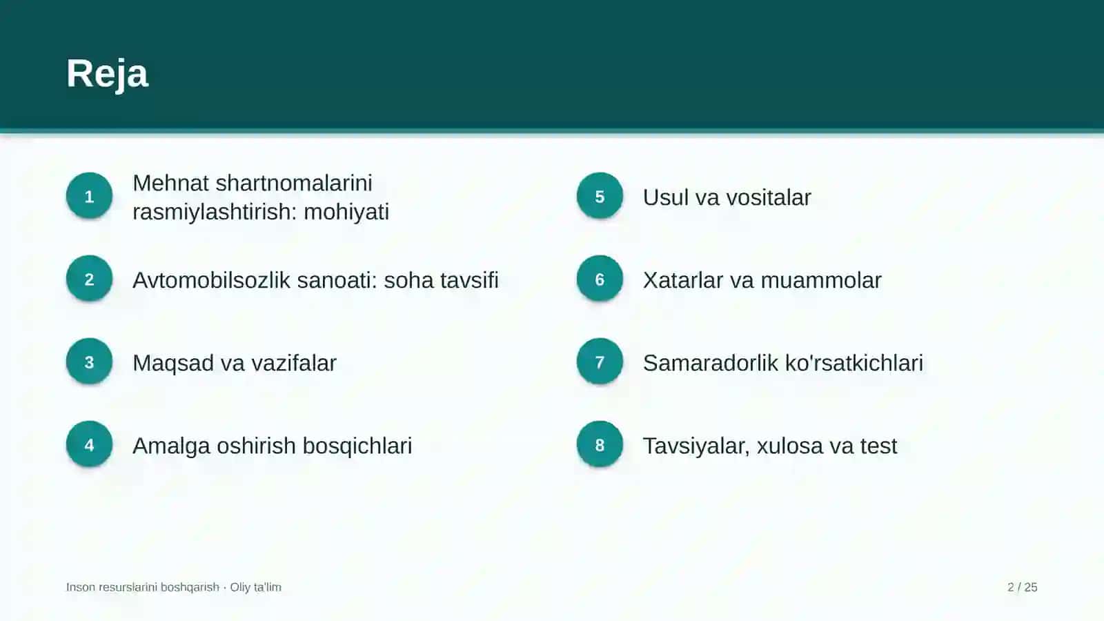 avtomobilsozlik sanoatida mehnat shartnomalarini rasmiylashtirish 3656 2